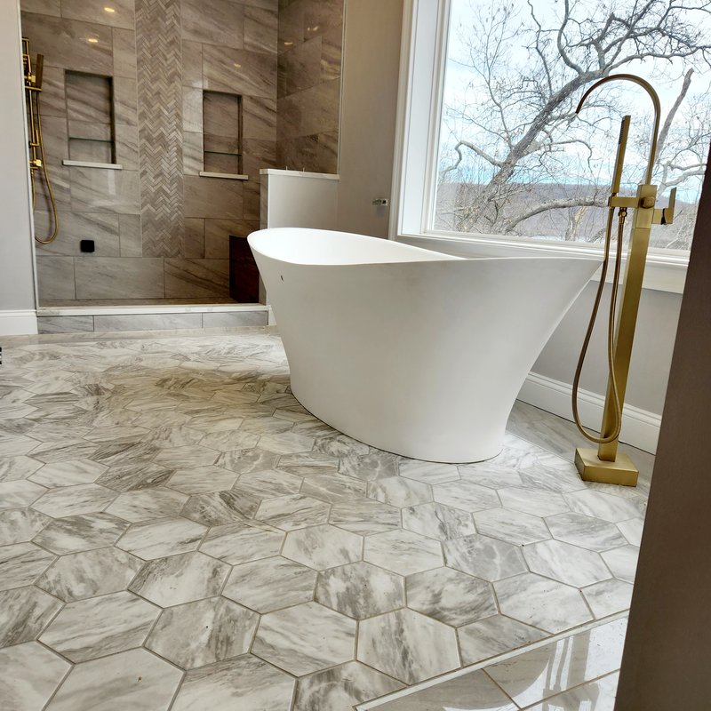 Custom tile bathrooms in Central CT and Litchfield Counties from Plymouth Home